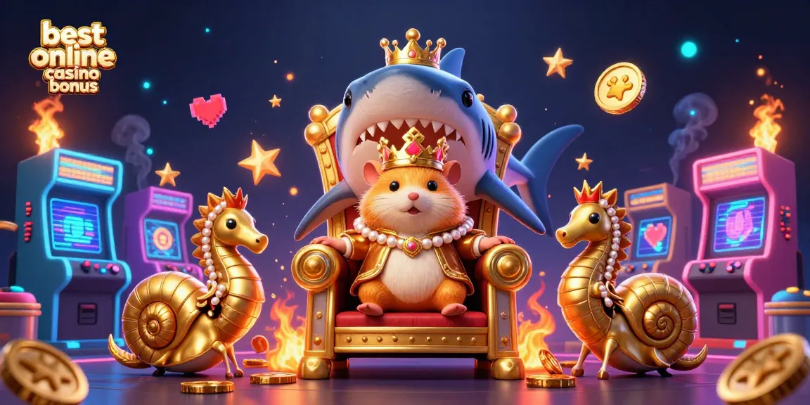 Experience the best online casino bonus with epic characters in a vibrant gaming scene.